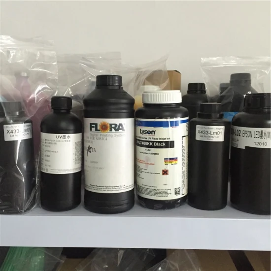 LED UV Ink for Dx5 Dx7 XP600 Head for UV Flatbed Inkjet Printer Pigment Ink Printing Ink Made in China Factory