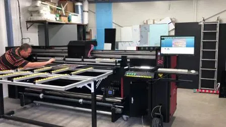 Hybrid Roll to and Flatbed UV Printer correx printing machine